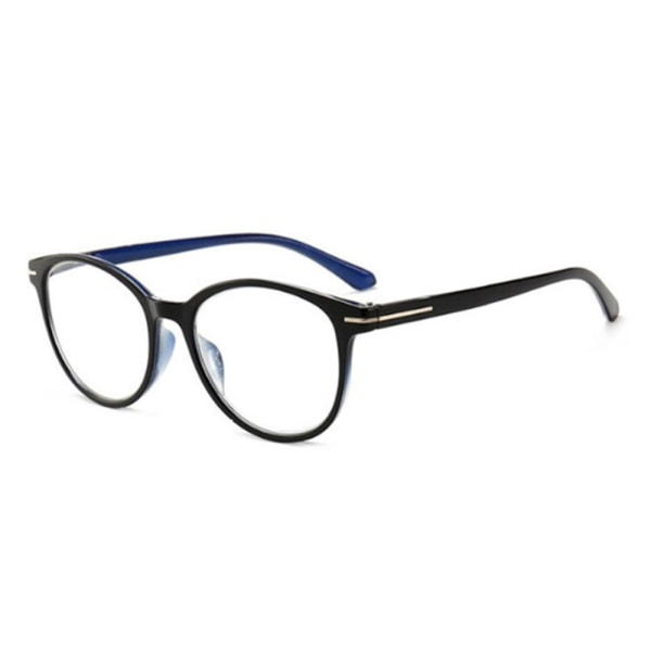 Bekväma Läsglasögon i Vintagedesign Blå +3.5