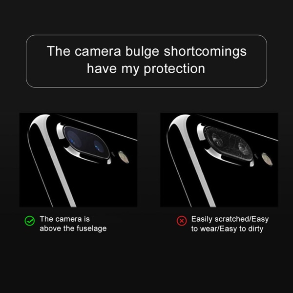 Kameralinsskydd Standard HD iPhone 7 Plus Transparent/Genomskinlig