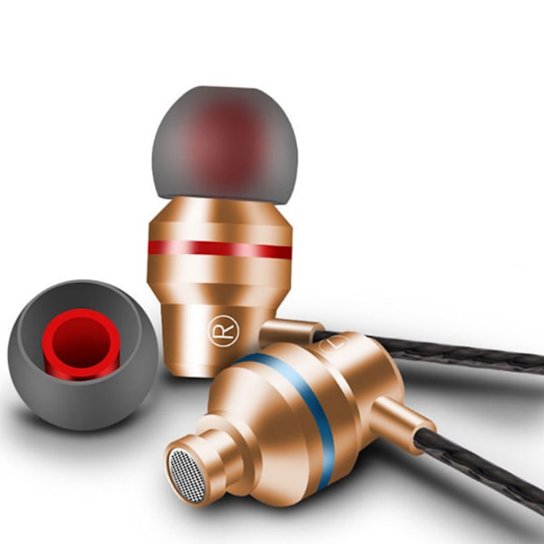 Eleganta In-Ear hörlurar med Mic-inline control Silver