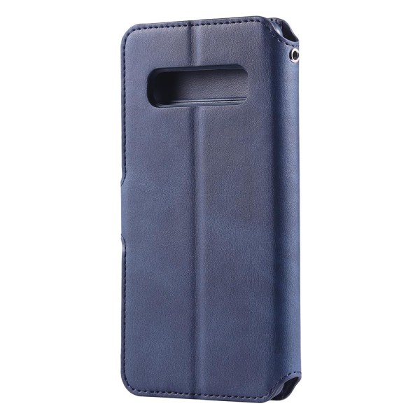 Skyddande Smart Plånboksfodral - Samsung Galaxy S10E Blå