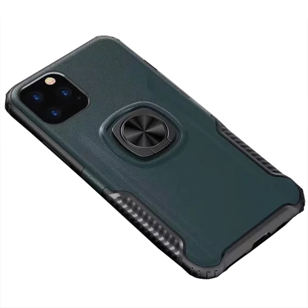 Stilfuldt cover med ringholder - iPhone 11 Pro Max Mörkblå