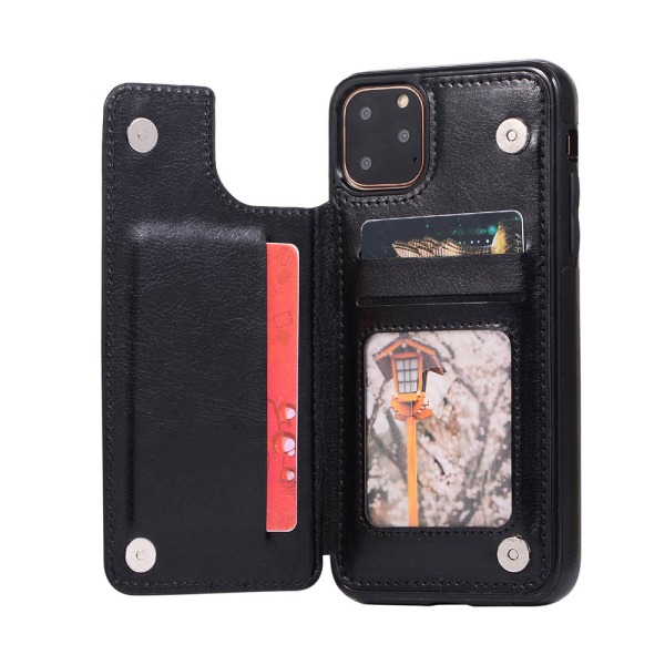Fleksibelt cover med kortholder NKOBEE - iPhone 11 Pro Max Roséguld