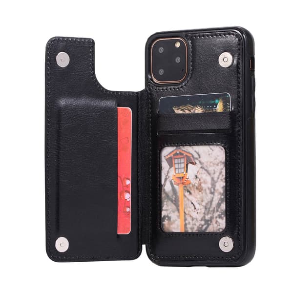 Fleksibelt cover med kortholder NKOBEE - iPhone 11 Pro Max Vit