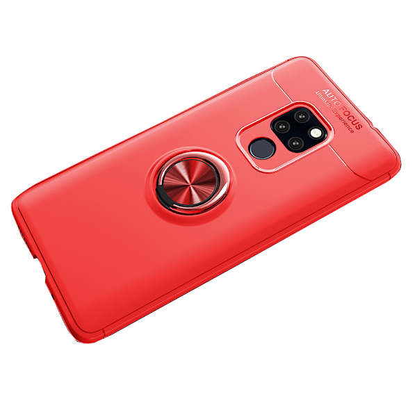 Huawei Mate 20 Pro - Stilrent Hybridskal Ringhållare Röd/Röd