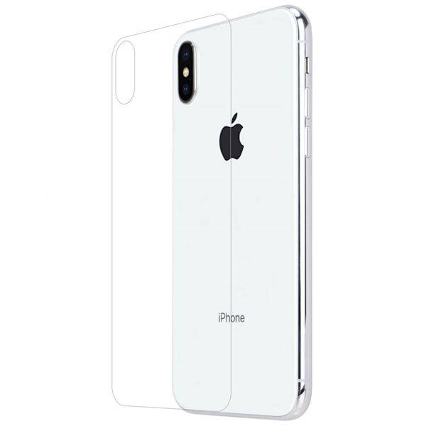 iPhone X/XS - 2st HeliGuards Skyddsglas för Baksida Genomskinlig