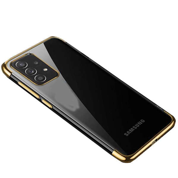 Stødabsorberende silikone cover - Samsung Galaxy A52 Silver