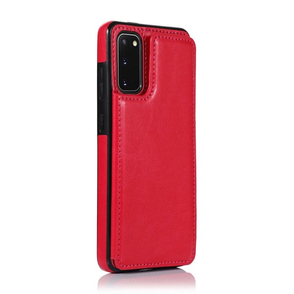 Profesjonelt Nkobee-deksel med kortholder - Samsung Galaxy S20 Vit
