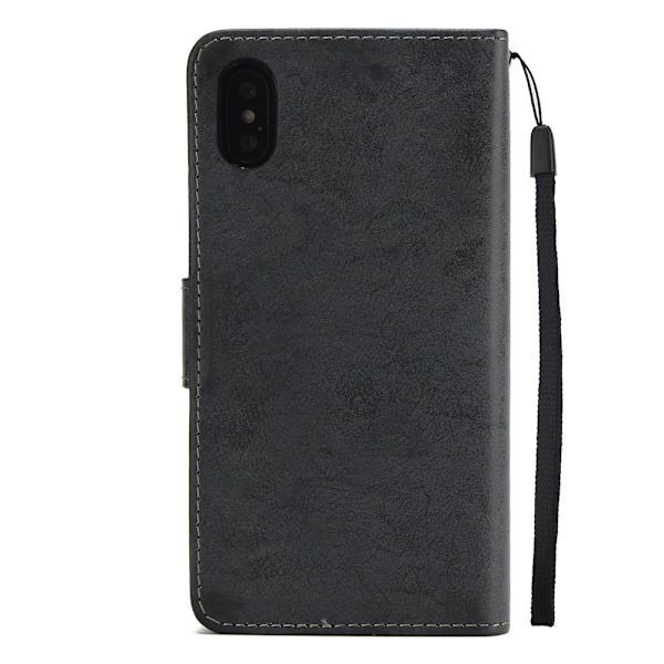 Plånboksfodral med Skalfunktion för iPhone X/XS Svart