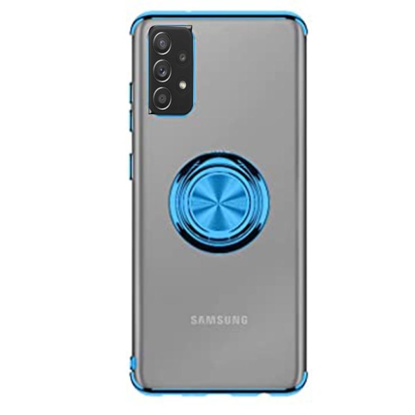 Stilfuldt praktisk cover med ringholder - Samsung Galaxy A72 Röd