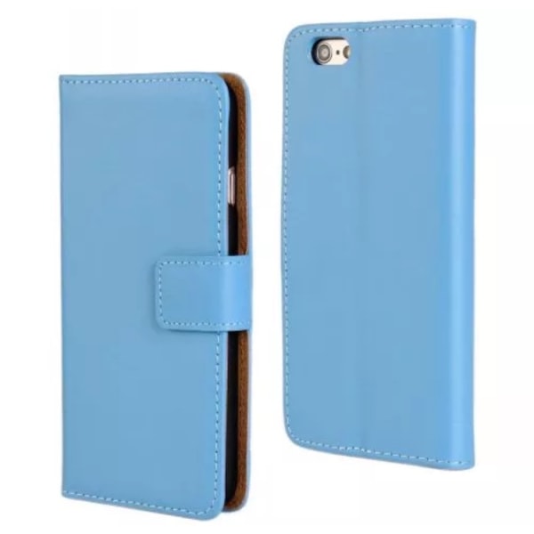 Stilfuldt eksklusivt RETRO Wallet etui i læder iPhone 7 PLUS Lila