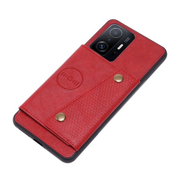 Smidigt Skal med Kortfack - Xiaomi Mi 11T Röd