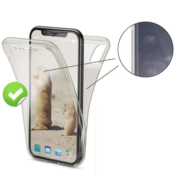 Dobbeltsidet silikonecover - Huawei Y6 2019 Svart