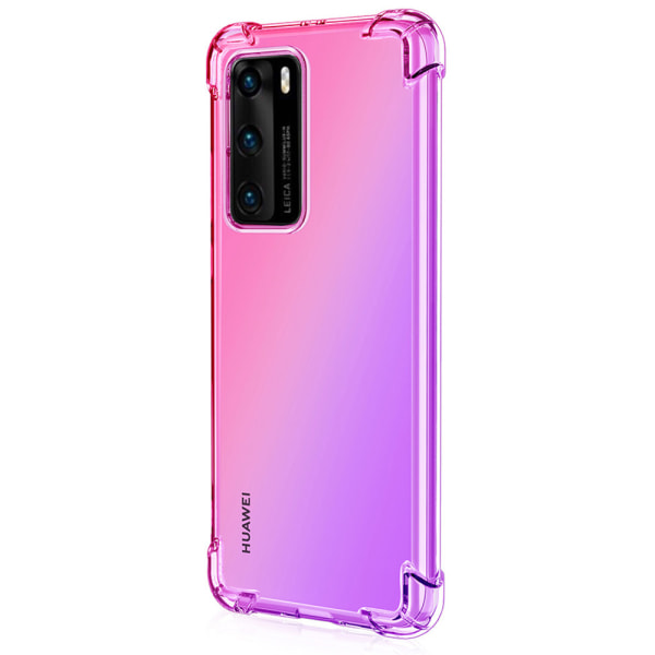 Huawei P40 - Kraftfuldt beskyttelsescover Blå/Rosa