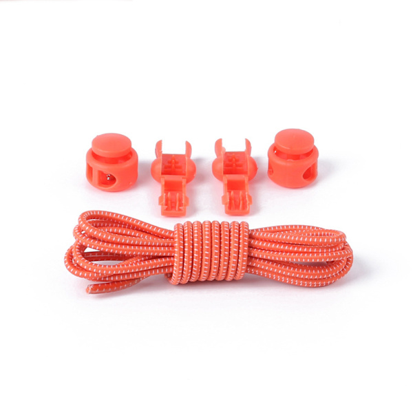 Smarta Skosnören med Dragsko-funktion (100cm) Orange