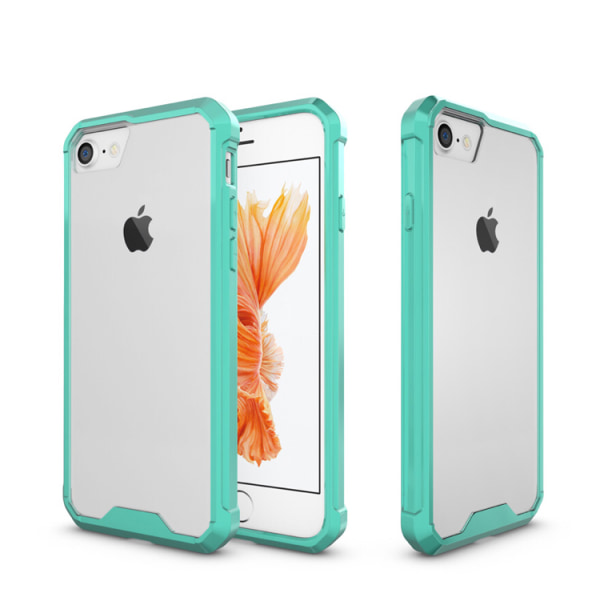 Elegant Praktiskt Skyddsskal av FLOVEME - iPhone 8 (MAX SKYDD) Grön