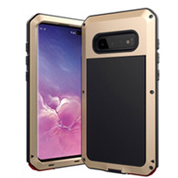 Samsung Galaxy S10 Plus - Skyddsfodral i Aluminium HEAVY DUTY Guld