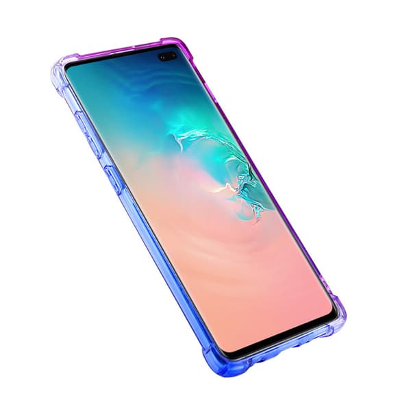 Stötdämpande Silikonskal FLOVEME - Samsung Galaxy S10E Blå/Rosa Blå/Rosa