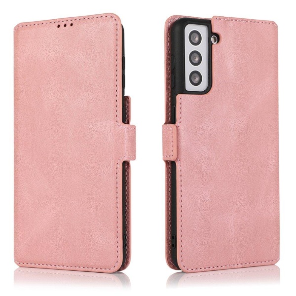 Stilig lommebokdeksel - Samsung Galaxy S21 Plus Röd