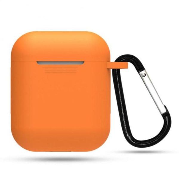 Suojaava tyylikäs silikonikotelo Airpodille Orange