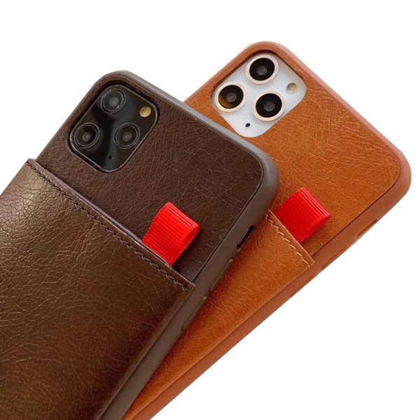 iPhone 11 - Etui med kortlomme (LEMAN) Brun