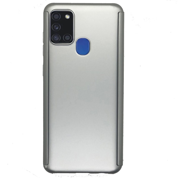 Samsung Galaxy A21S - Elegant dobbeltcover Silver