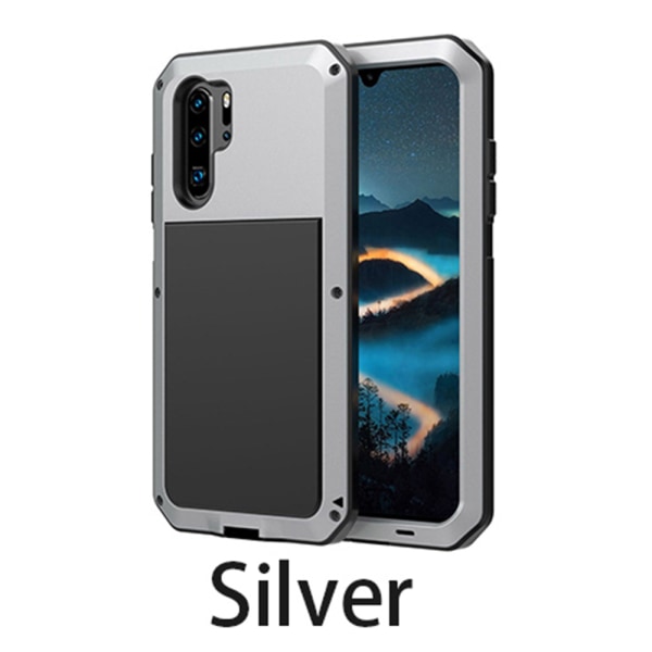 Støtdempende aluminiumsskall (heavy duty) - Huawei P30 Pro Silver