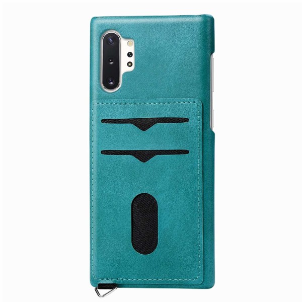 Praktisk deksel med kortholder - Samsung Galaxy Note10+ Havsgrön