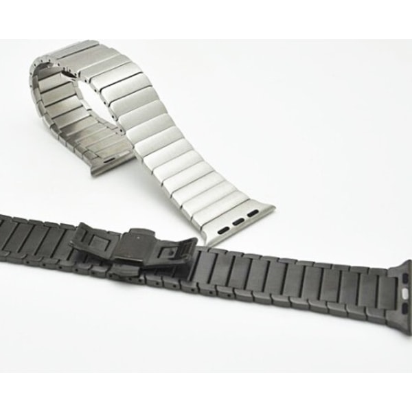 Apple Watch 38mm - Stilren stållänk i rostfritt stål Svart