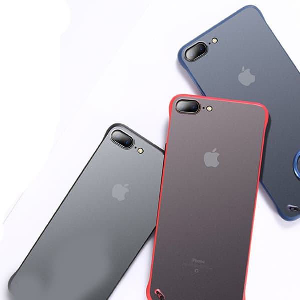 Stötdämpande Ultratunt Skal - iPhone 8 Plus Röd