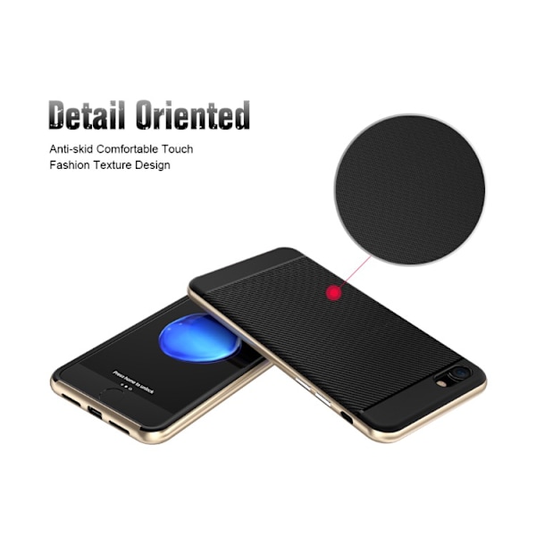 iPhone 7 - Shockproof- (Stötdämpande skal) (Exklusivt Praktiskt) Guld