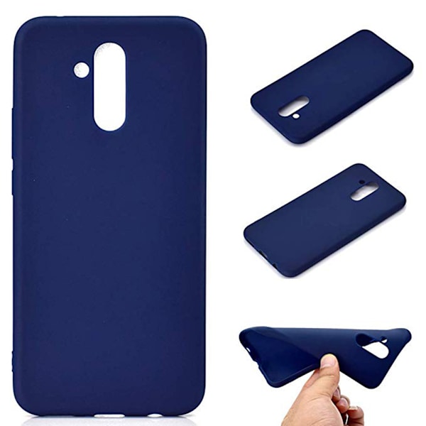Mattbehandlat Silikonskal från Nkobee - Huawei Mate 20 Lite Blågrön