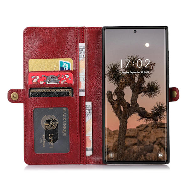 Samsung Galaxy S23 Ultra - Plånboksfodral med Smartfunktion Mörkblå