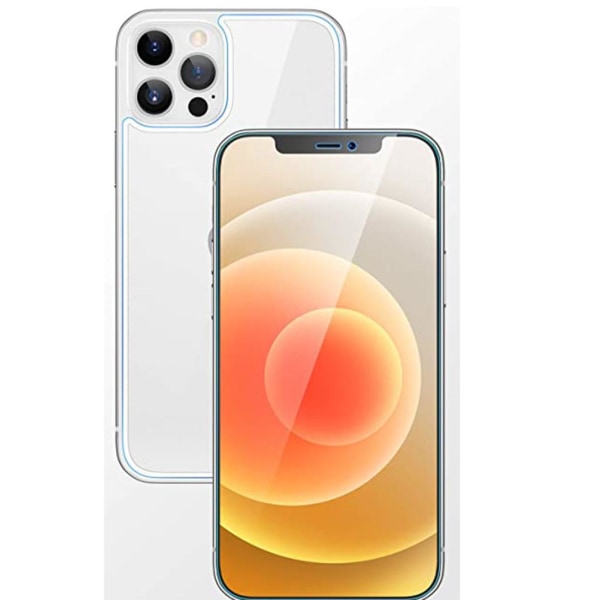 2-PACK 3-in-1 etu- ja takakameran linssisuojus iPhone 12 Pro Max Transparent/Genomskinlig