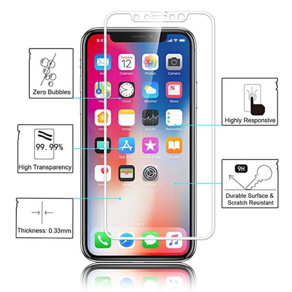 ProGuard iPhone 11 Sk�rmskydd 3-PACK Carbon 9H 3D/HD Vit