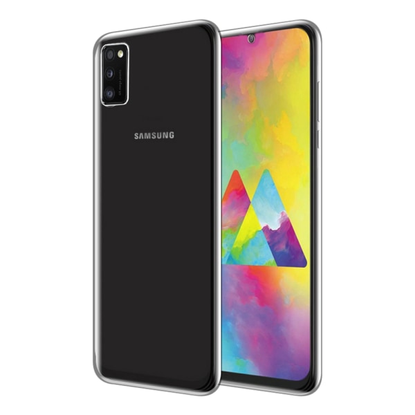 Stødabsorberende dobbelt silikonecover (nord) - Samsung Galaxy A41 Svart