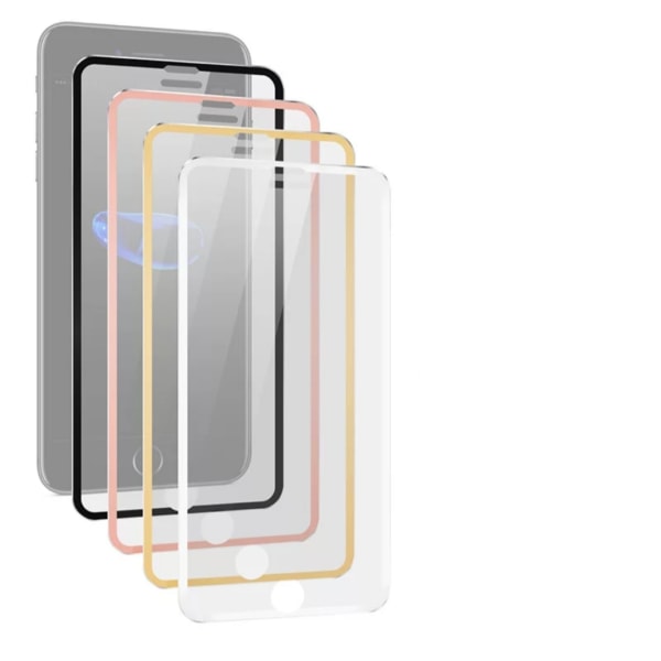 2-PACK HuTech Skärmskydd med Aluminiumram för iPhone XS Max Guld