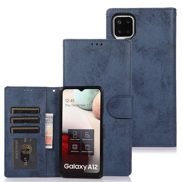 LEMANs Smart Pungeetui (2 i 1) - Samsung Galaxy A42 Ljusblå