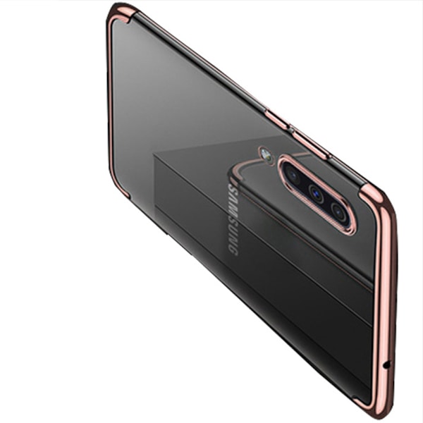 Skyddande Smart Silikonskal - Samsung Galaxy A50 Guld