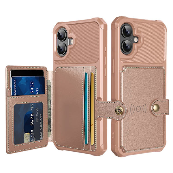 iPhone 17 Kompakt Plånboksskal Grön
