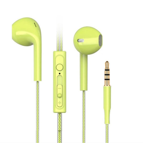 Kraftige Komfortable Stereo AUX 3,5 mm hovedtelefoner Grön
