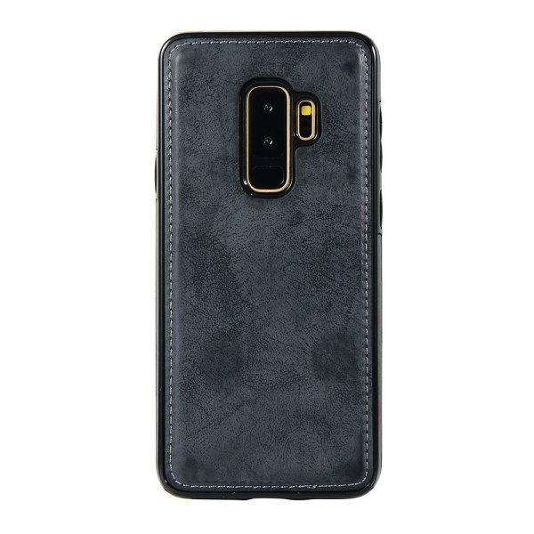 Samsung Galaxy S9+ - Silk-Touch-suojakuori lompakolla ja kuorella Brun