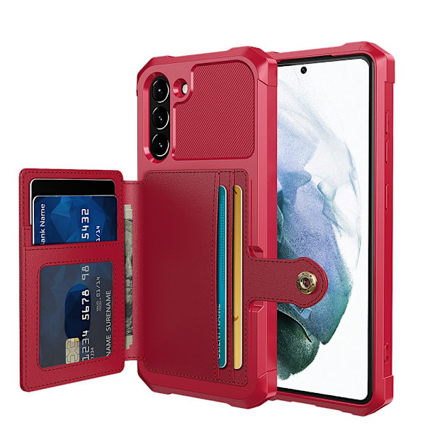 Smidigt Etui med Kortlomme - Samsung Galaxy S21 FE Grön