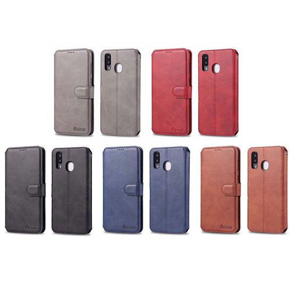 Praktisk AZNS pungetui - Samsung Galaxy A20E Brun