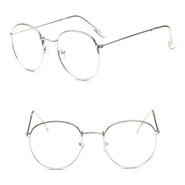 Stilfulde Komfortable Læsebriller / Briller Silver +3.0