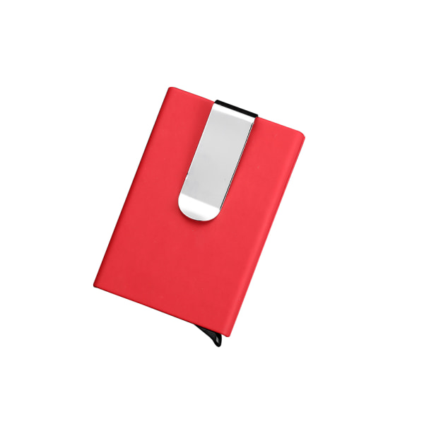 RFID-Skyddad Korthållare (Pop-up) med Sedelklämma Blå