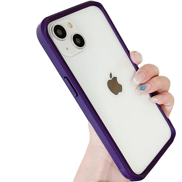iPhone 13 - Lyxigt Matt Skal med Stötskydd Mörkblå