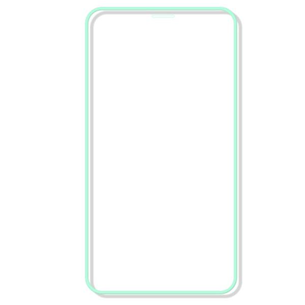 iPhone 12 mini Skärmskydd Självlysande Ram 9H 0,3mm Självlysande