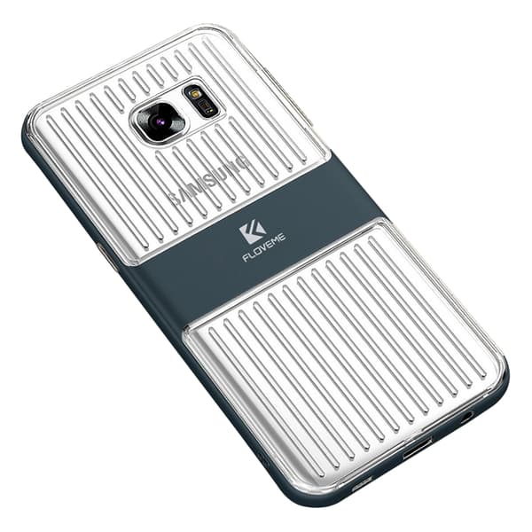 Samsung Galaxy S7 Edge - FLOVEMES Hybridskal - (Stötdämpande) Vit