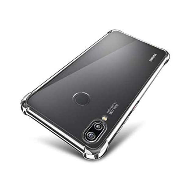 Flovemes Silikonskal med Skyddsfunktion för Huawei P20 Lite Transparent/Genomskinlig