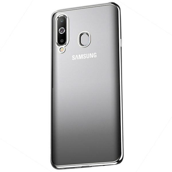 Elegant Stötdämpande Silikonskal - Samsung Galaxy A40 Silver